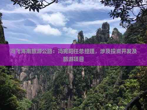 海南旅游公路新章 馮憲陽(yáng)掛帥，解鎖環(huán)島文旅新引擎